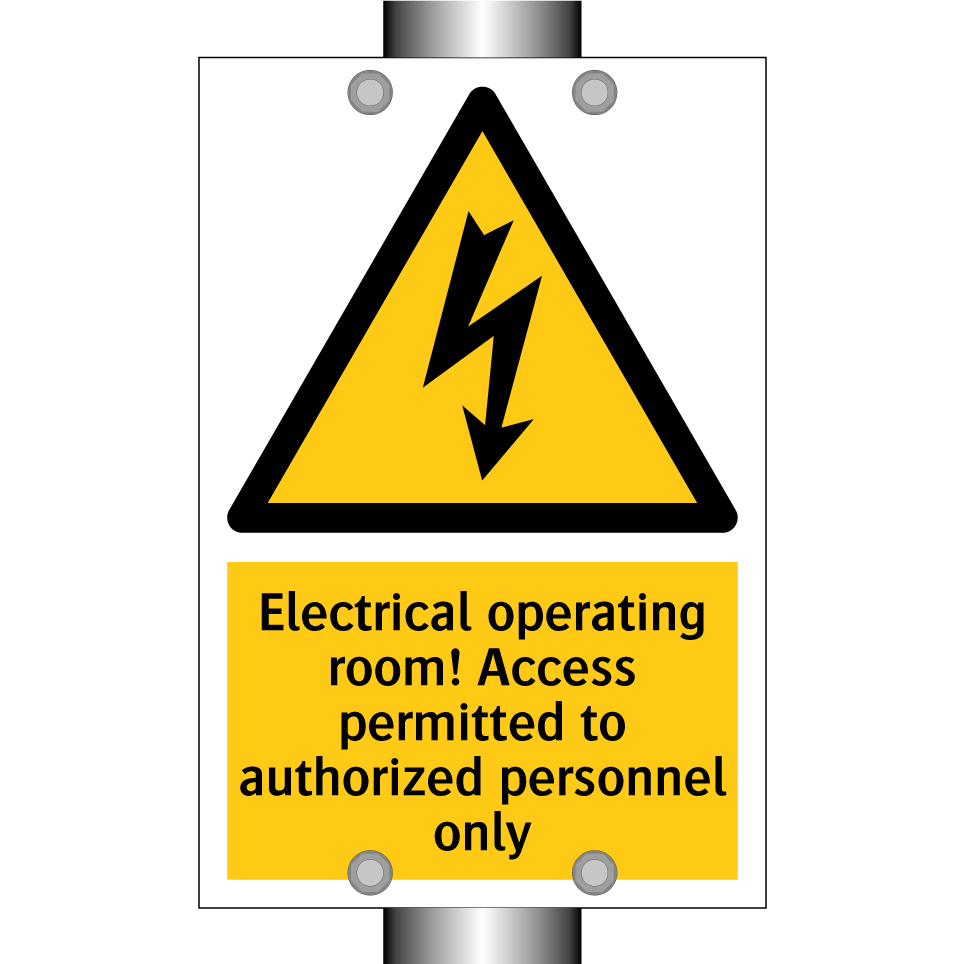 Electrical operating room! Access permitted to authorized personnel only