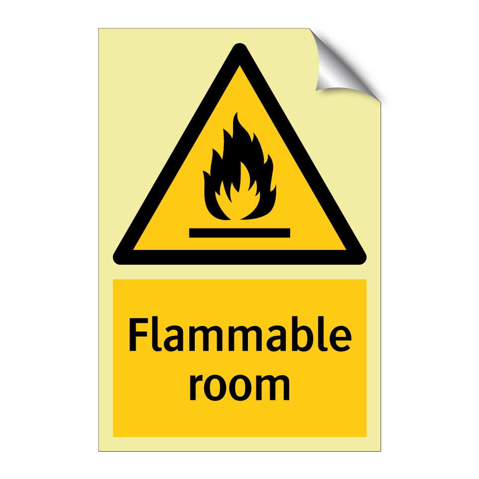 Flammable room