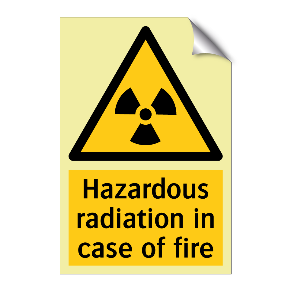 Hazardous radiation in case of fire