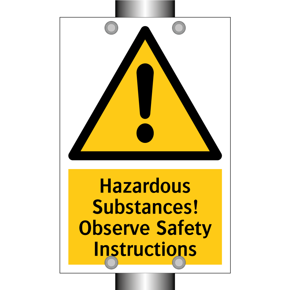 Hazardous Substances! Observe Safety Instructions