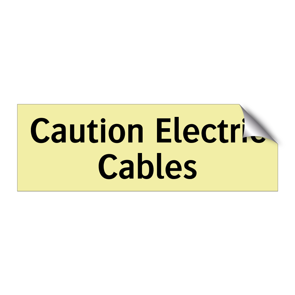 Caution Electric Cables
