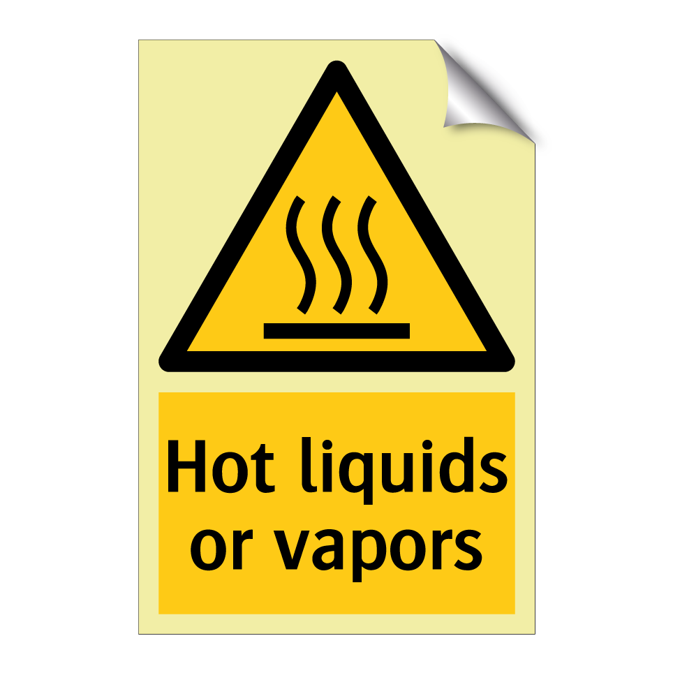 Hot liquids or vapors