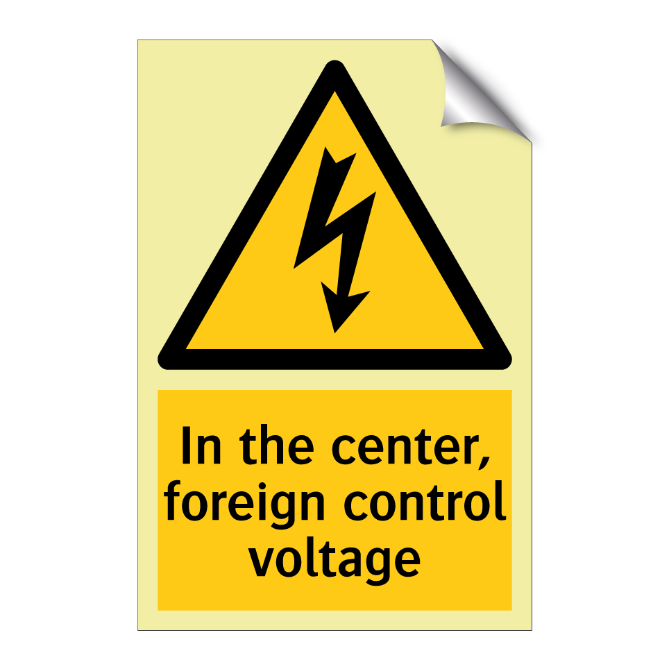 In the center, foreign control voltage