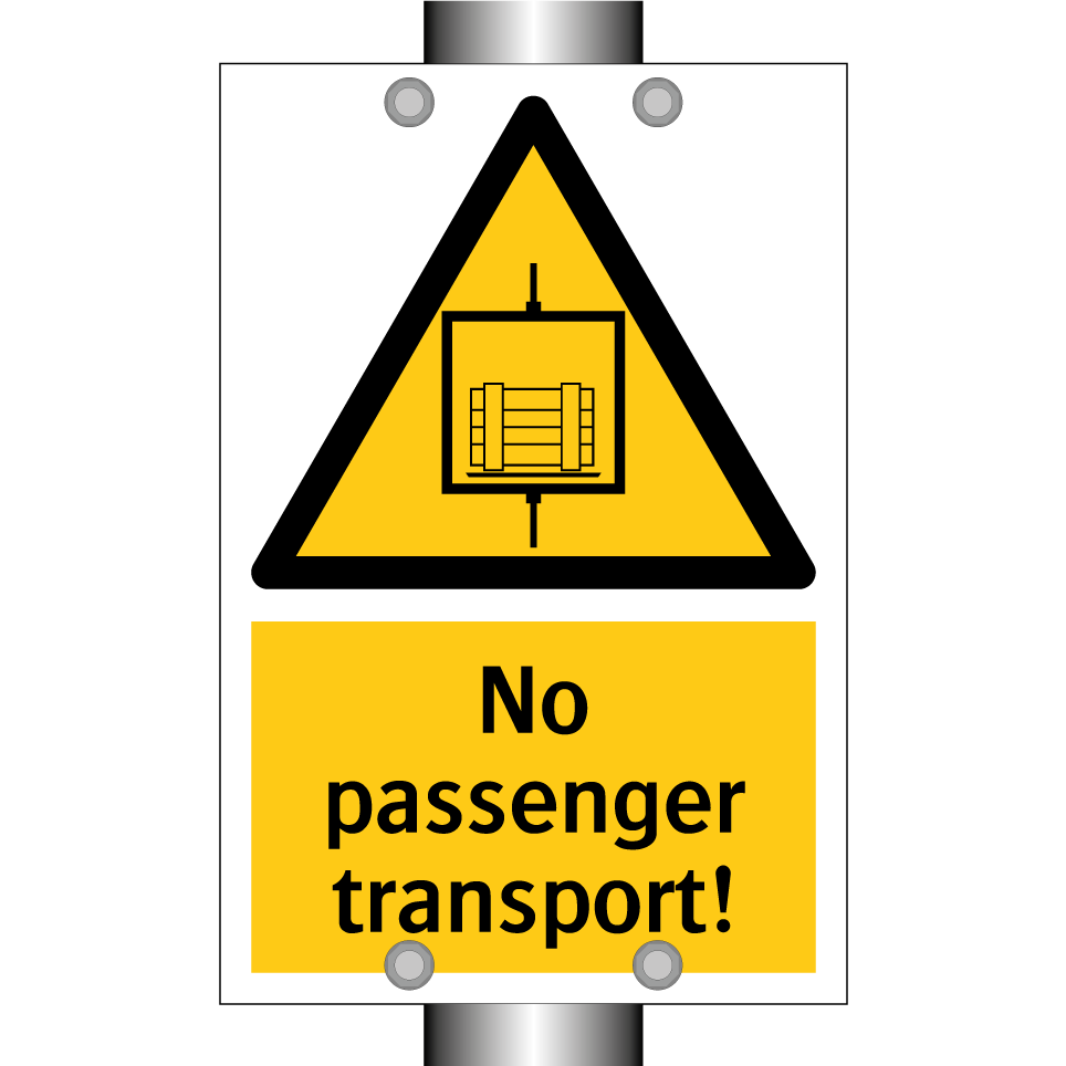 No passenger transport!