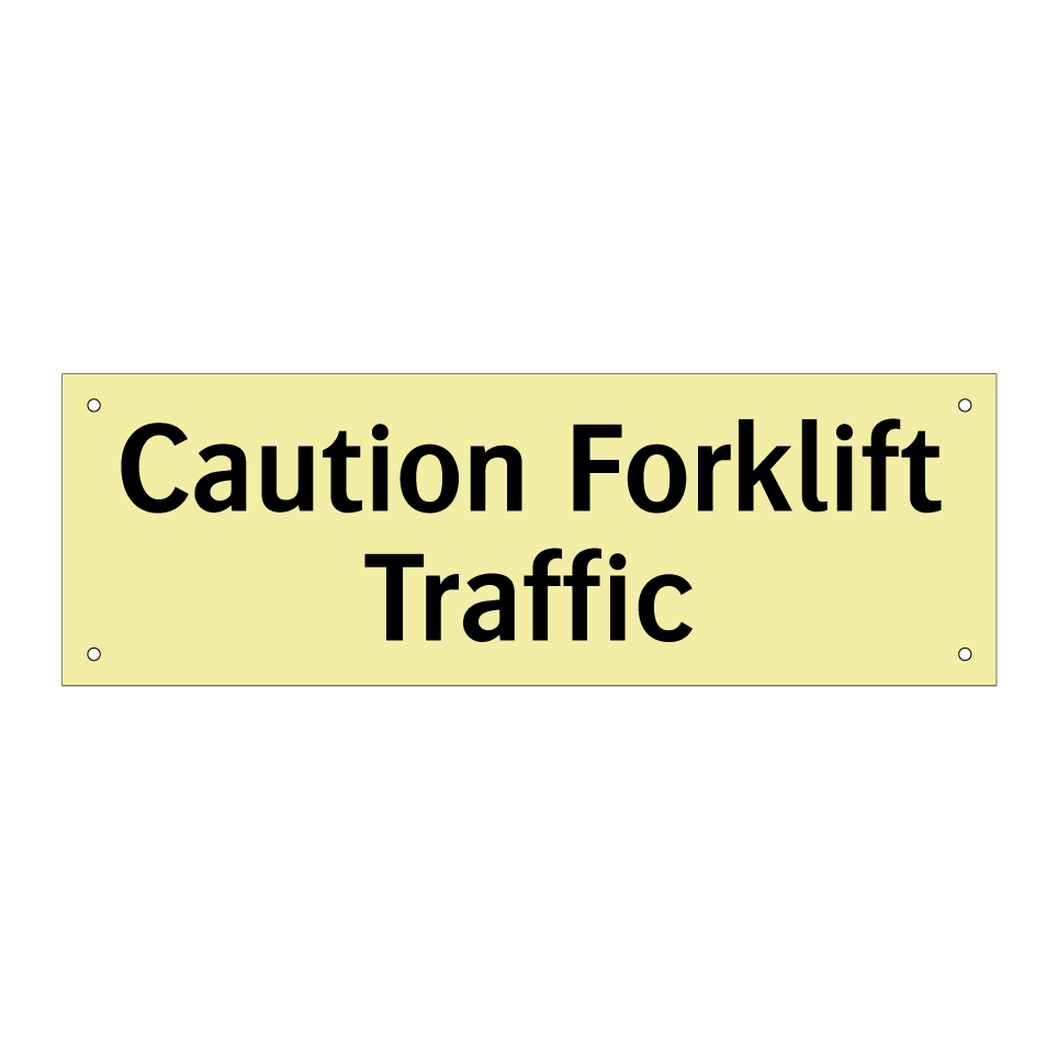 Caution Forklift Traffic