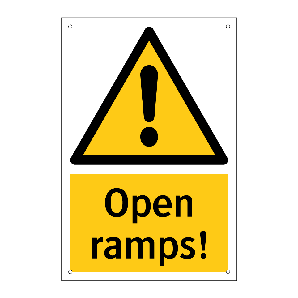 Open ramps!