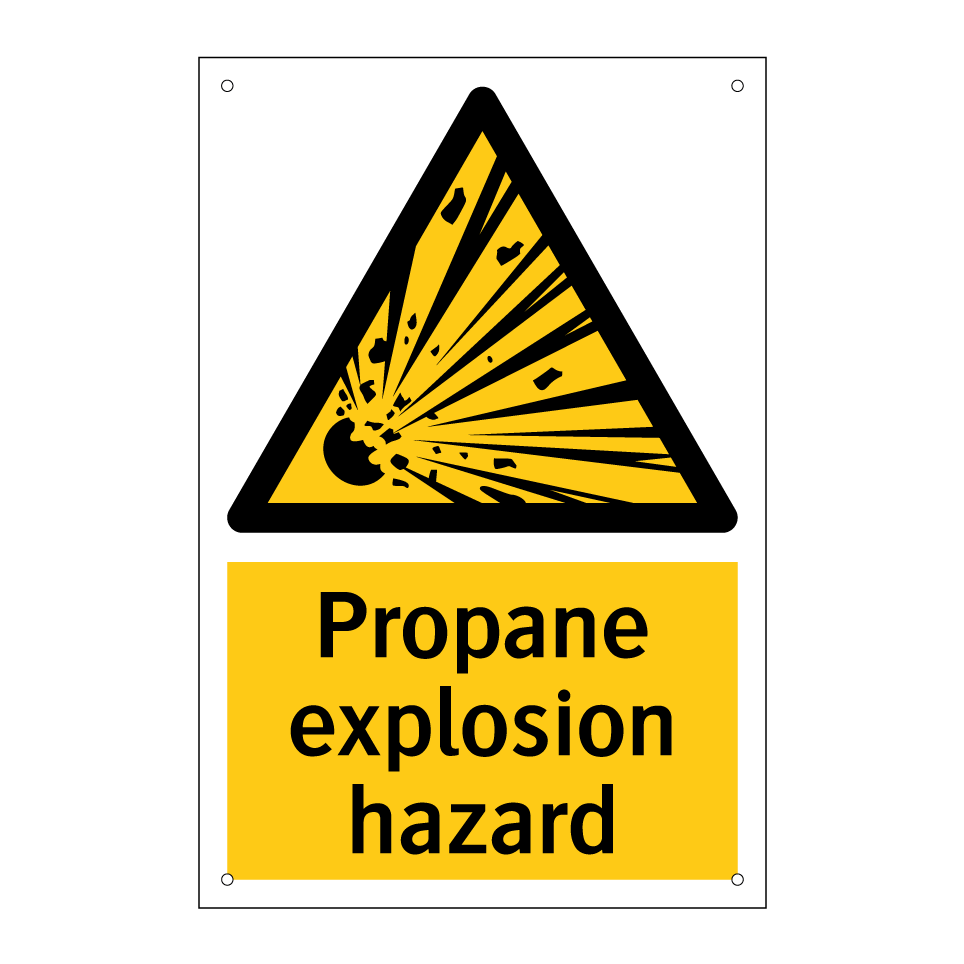 Propane explosion hazard