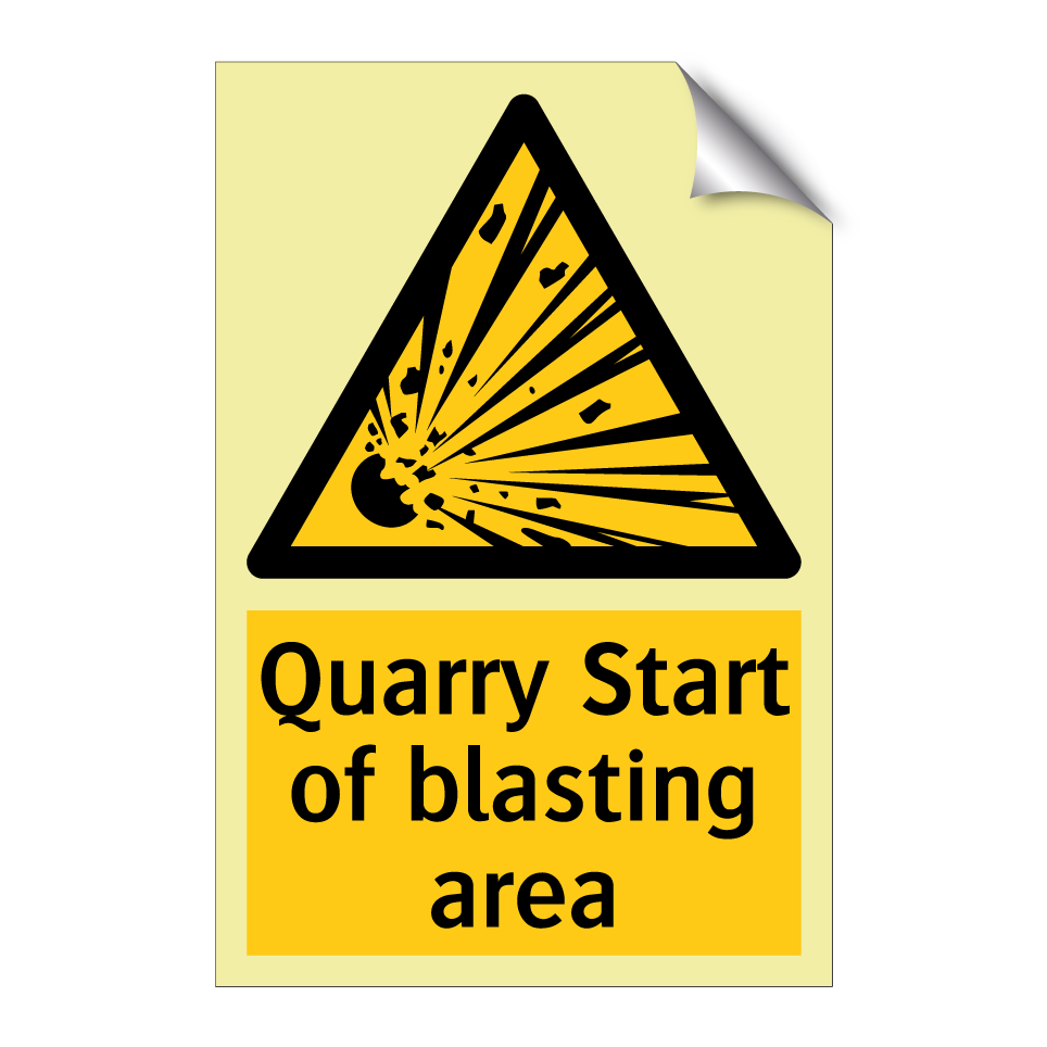 Quarry Start of blasting area