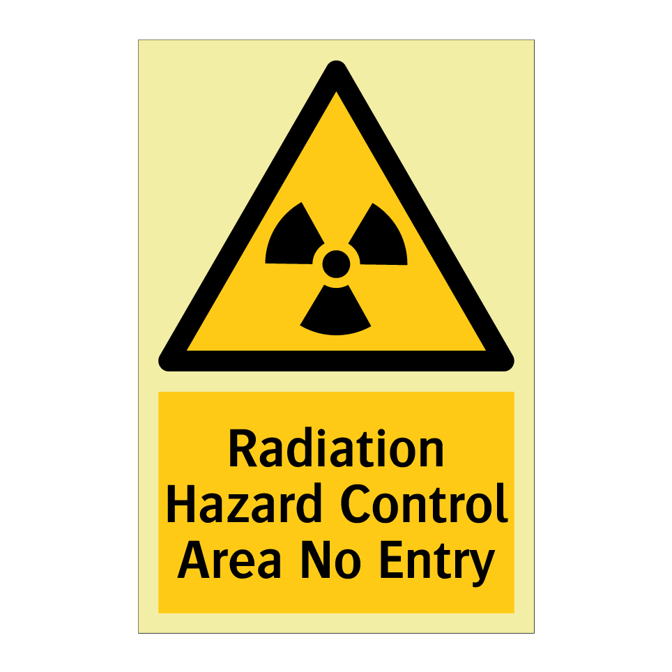 Radiation Hazard Control Area No Entry