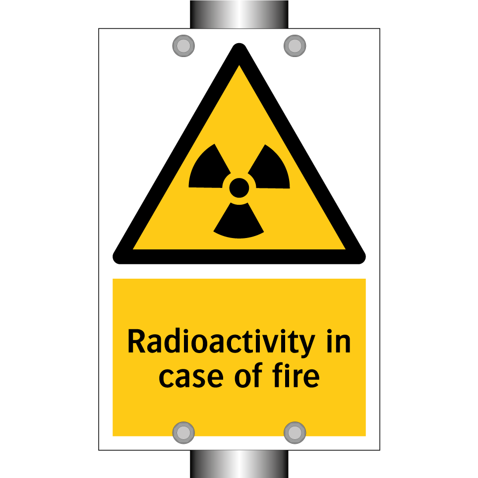 Radioactivity in case of fire