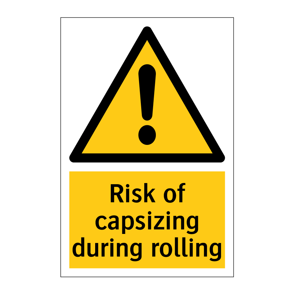 Risk of capsizing during rolling