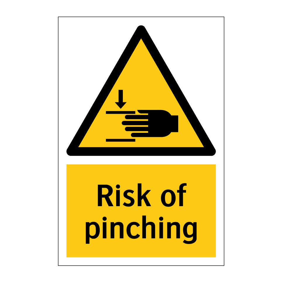 Risk of pinching