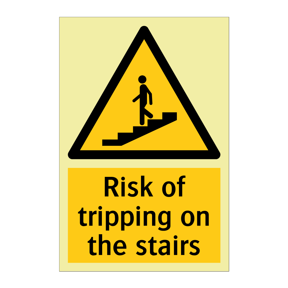 Risk of tripping on the stairs