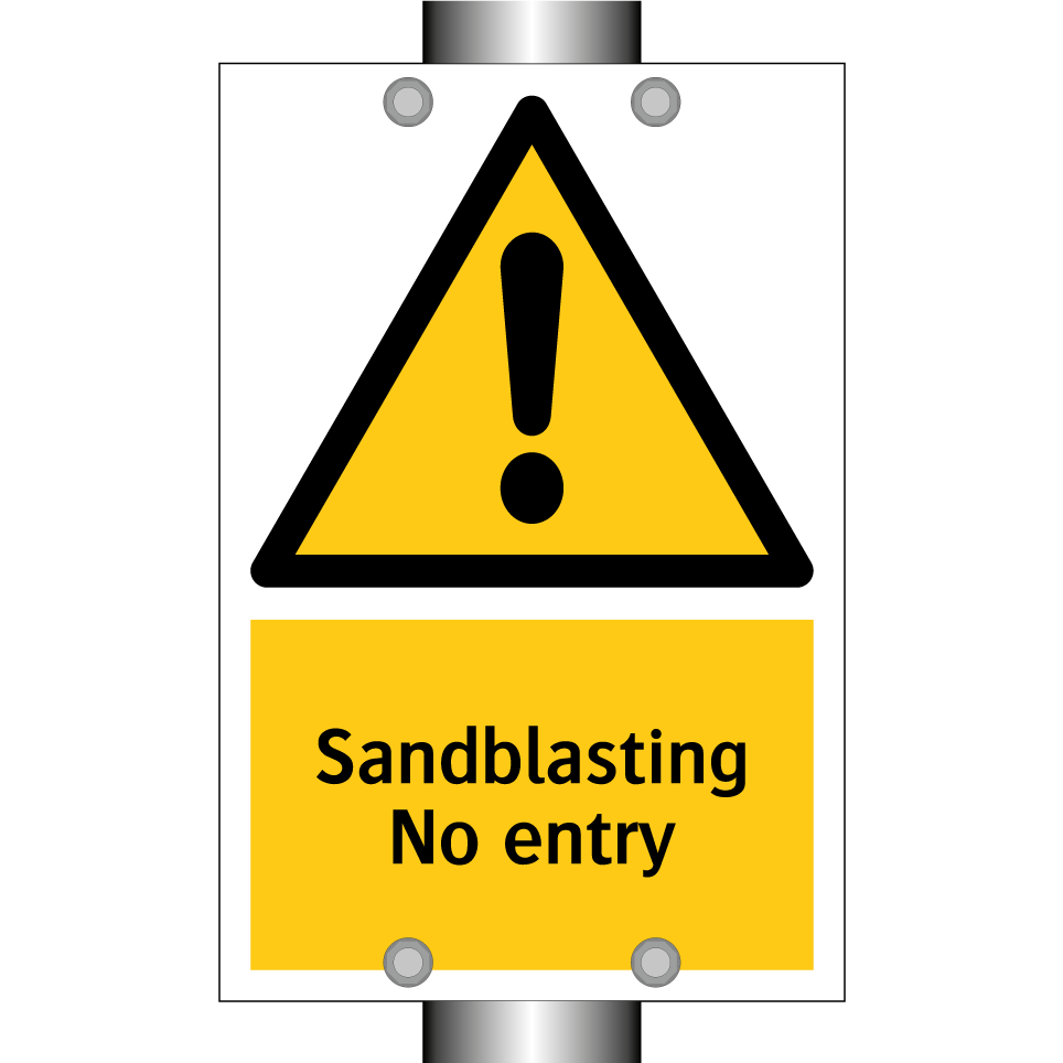 Sandblasting No entry