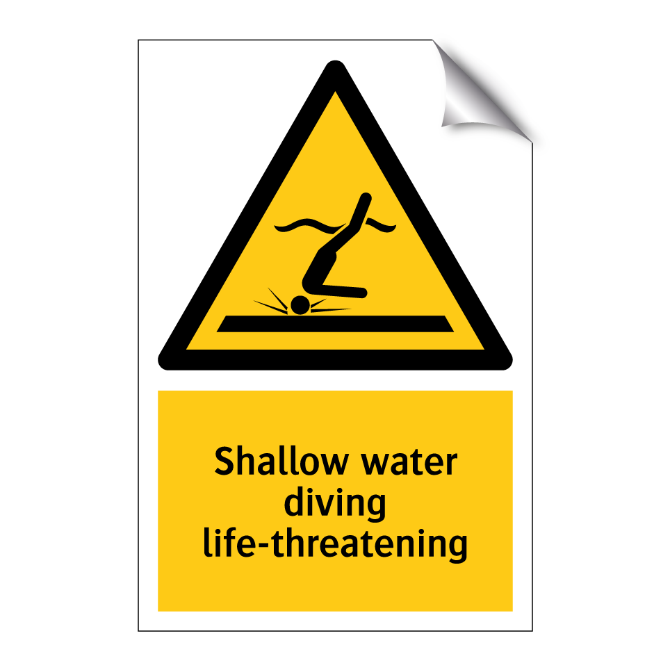 Shallow water diving life-threatening