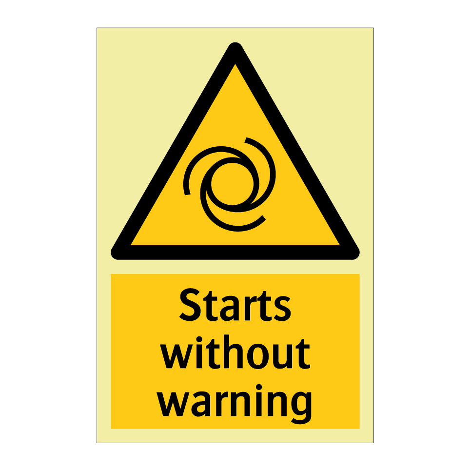 Starts without warning