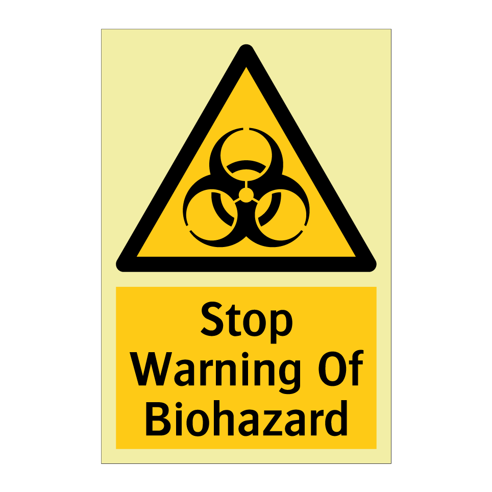Stop Warning Of Biohazard