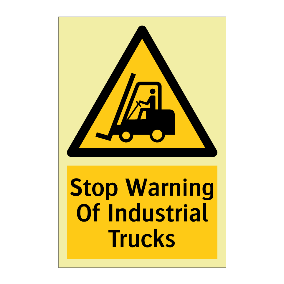 Stop Warning Of Industrial Trucks
