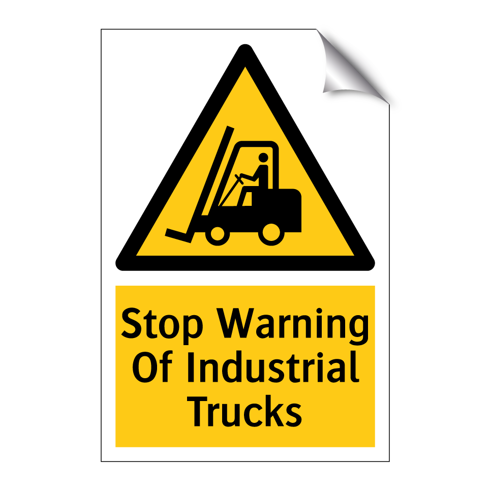 Stop Warning Of Industrial Trucks