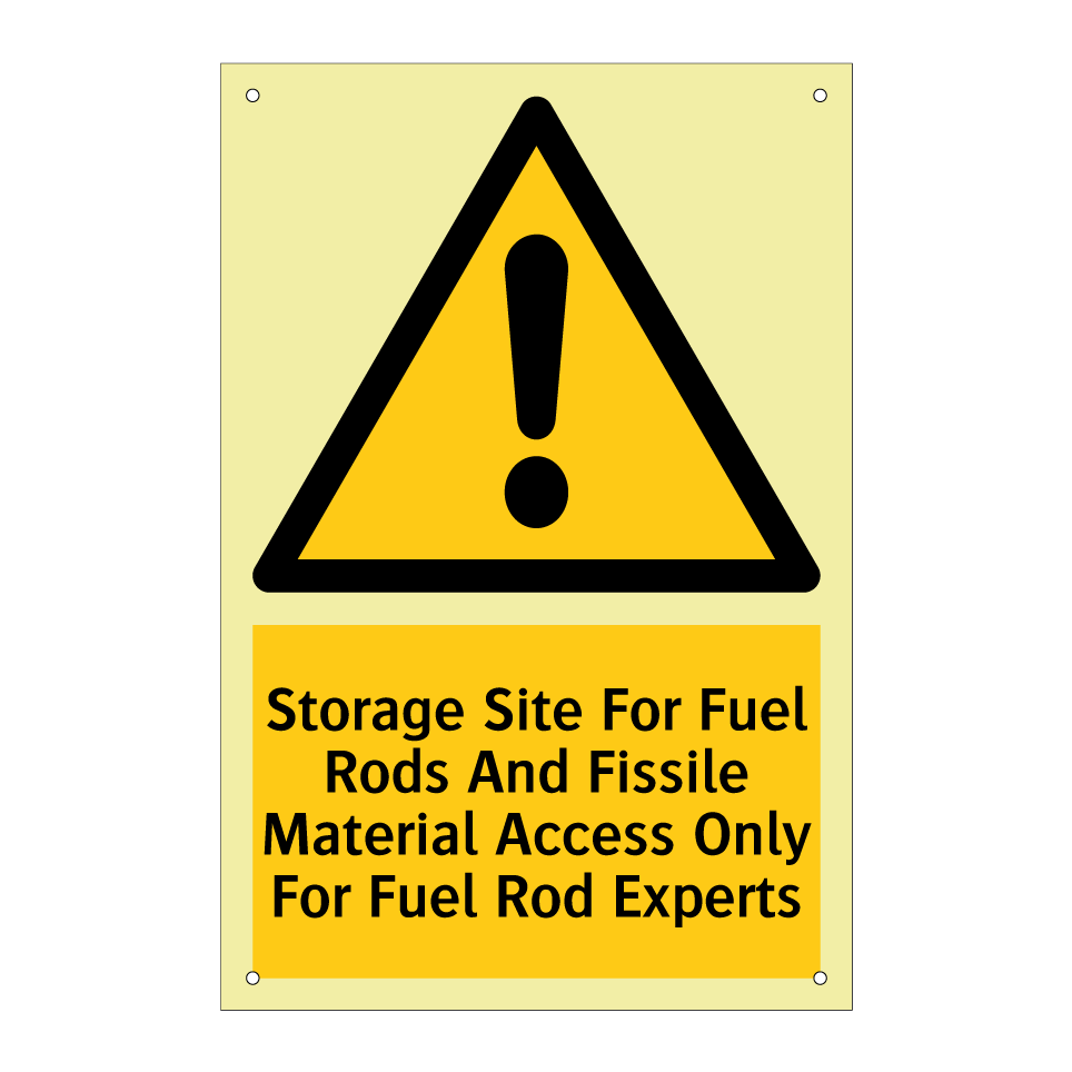 Storage Site For Fuel Rods And Fissile Material Access Only For Fuel Rod Experts