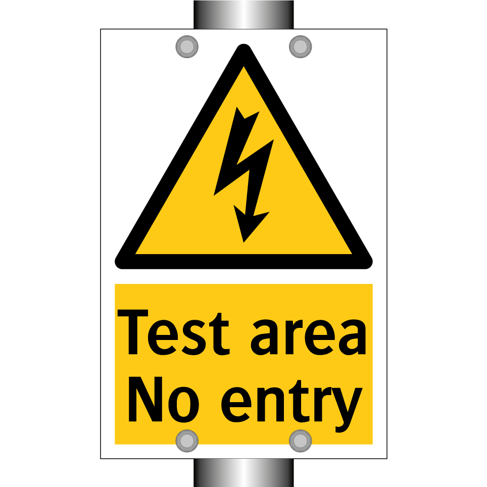 Test area No entry