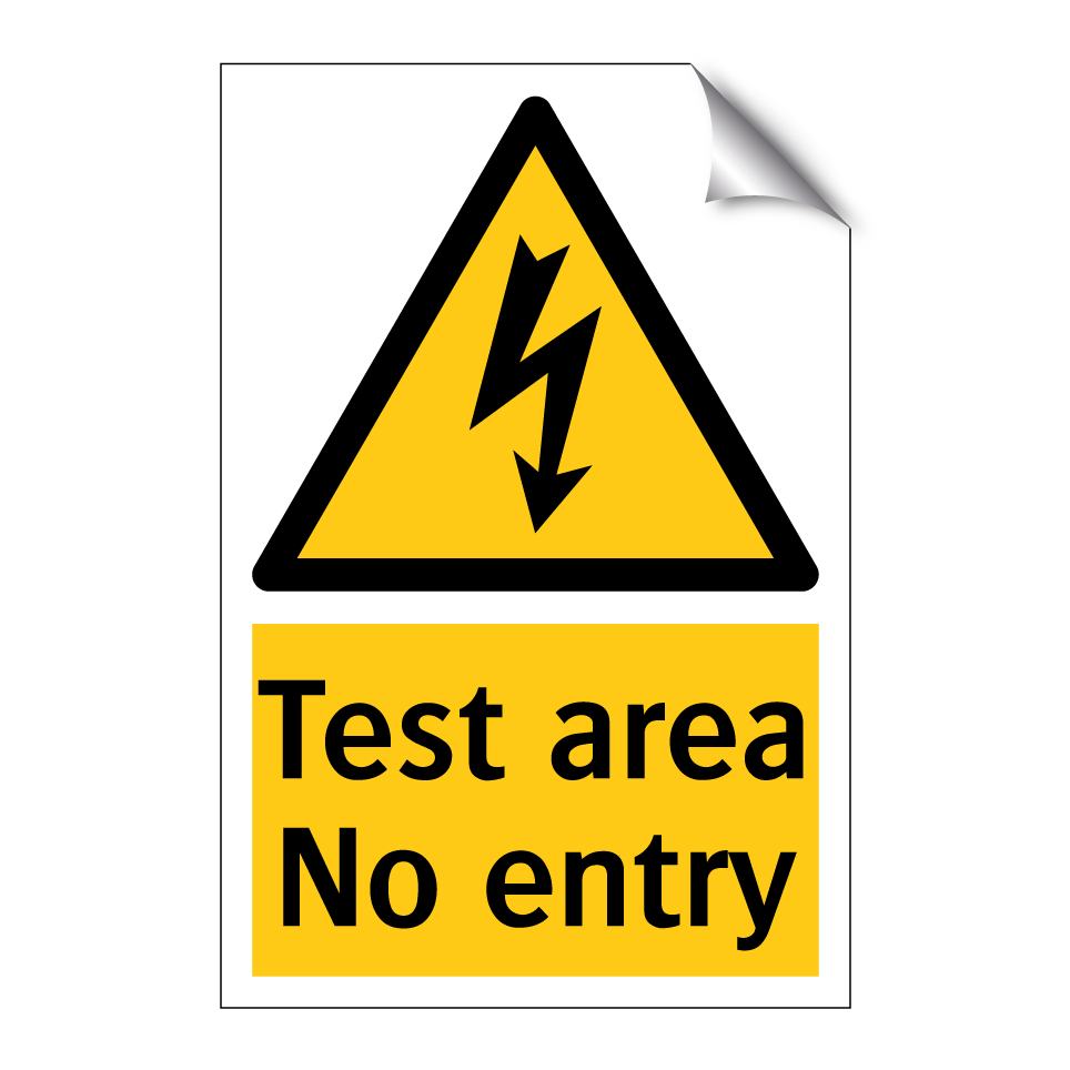 Test area No entry