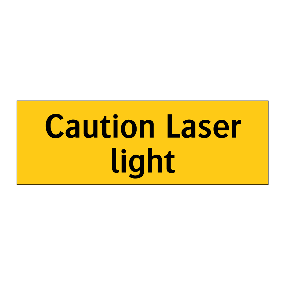 Caution Laser light