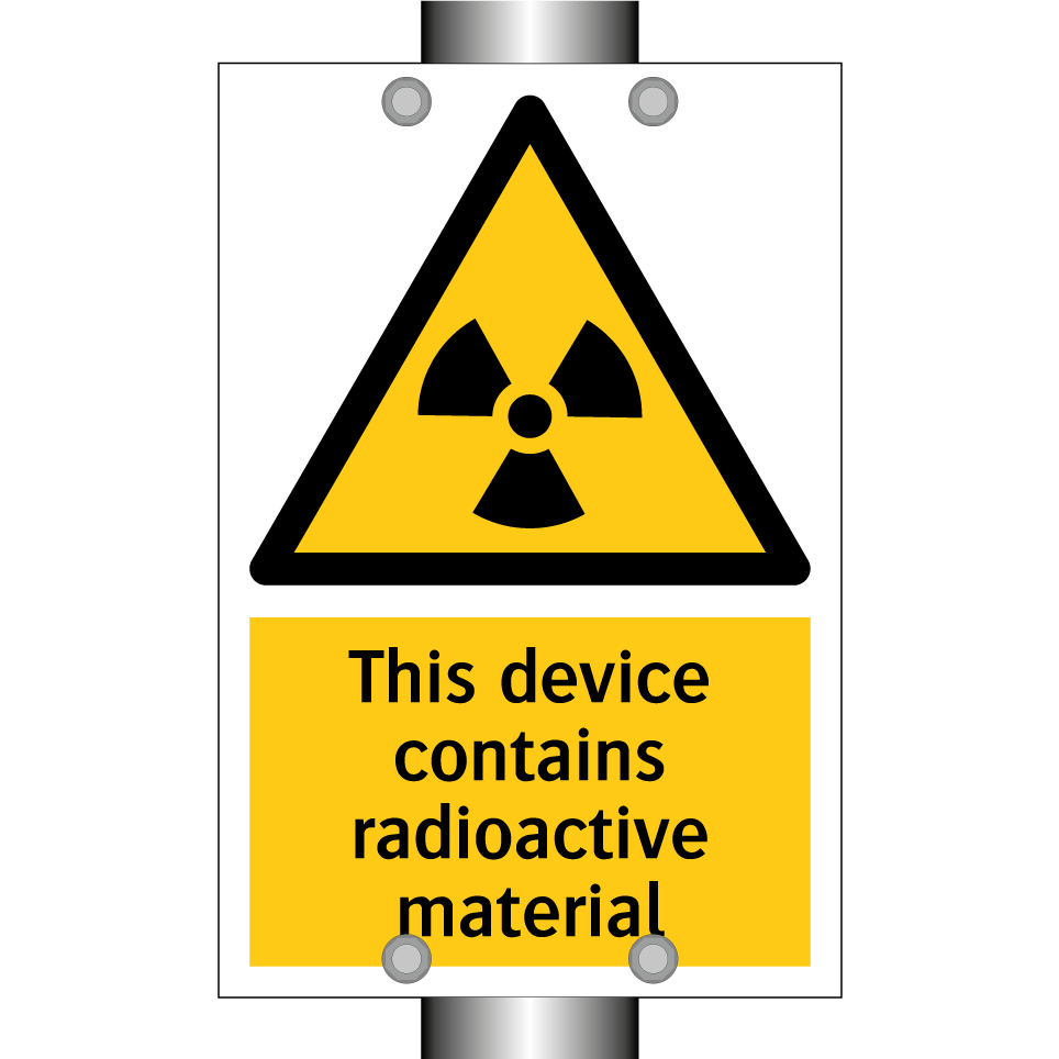 This device contains radioactive material