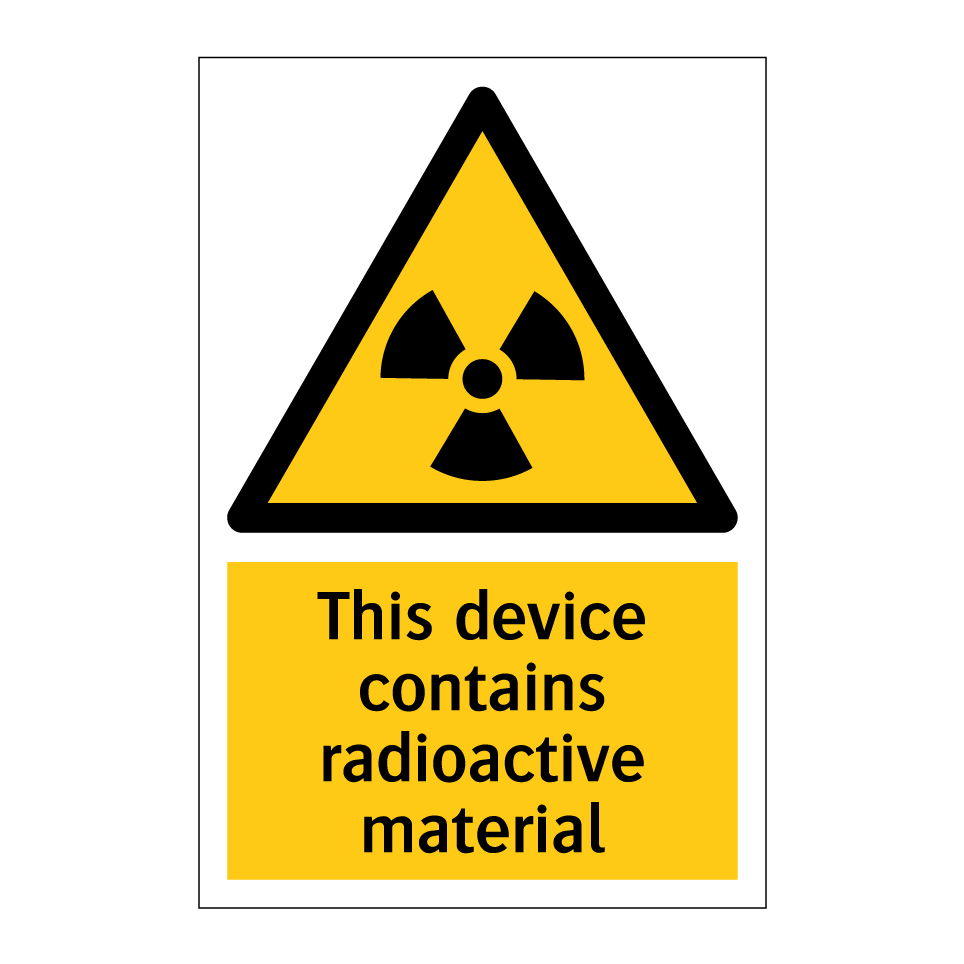 This device contains radioactive material
