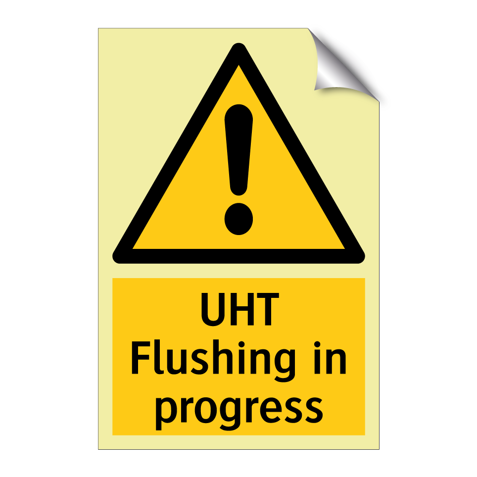 UHT Flushing in progress