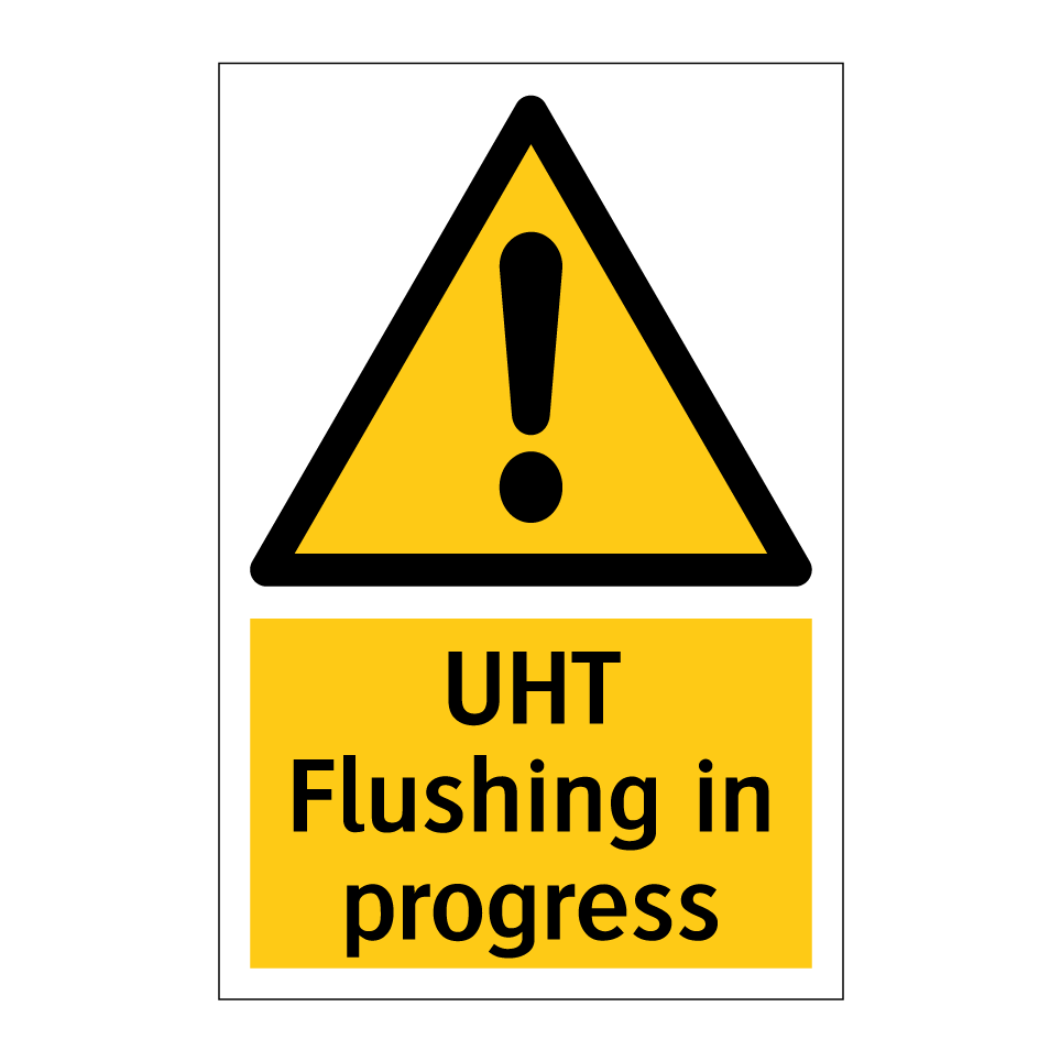 UHT Flushing in progress