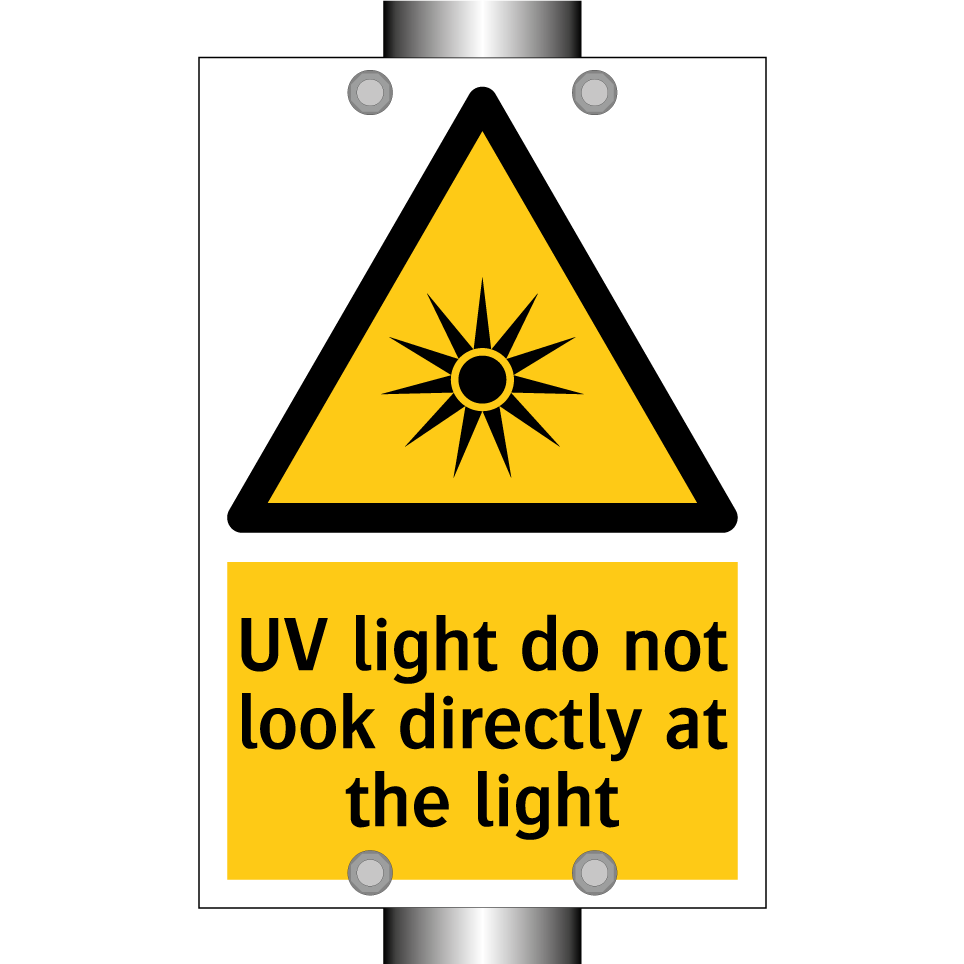 UV light do not look directly at the light