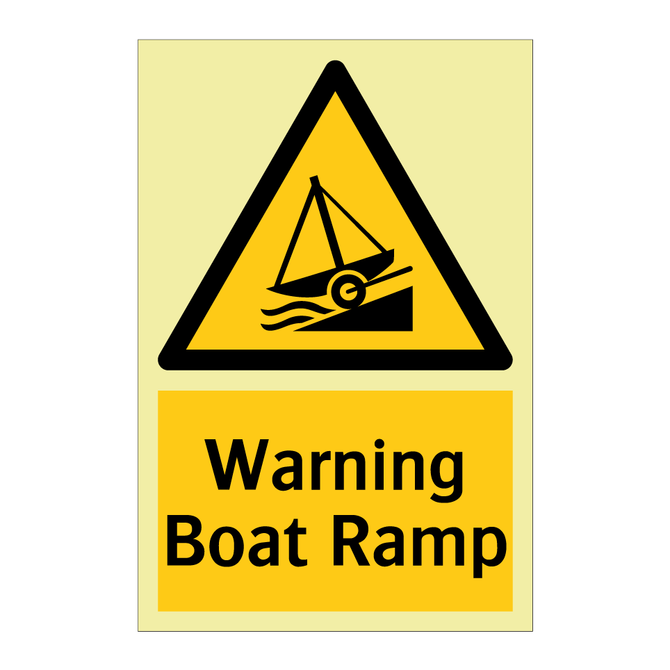 Warning Boat Ramp