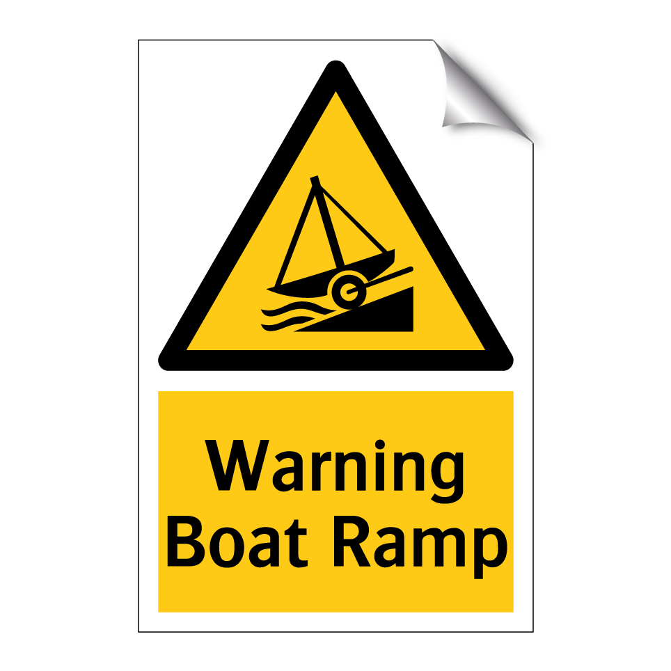 Warning Boat Ramp