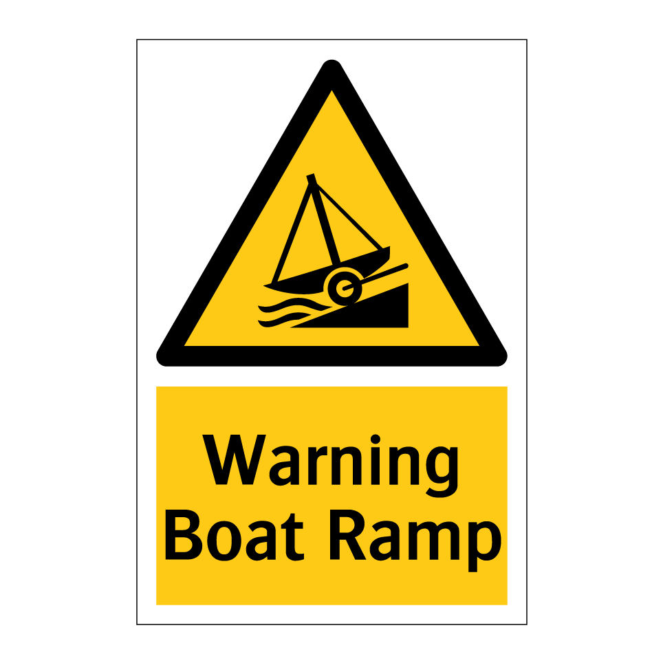 Warning Boat Ramp