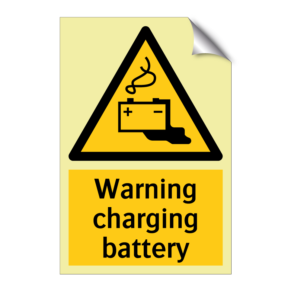 Warning charging battery