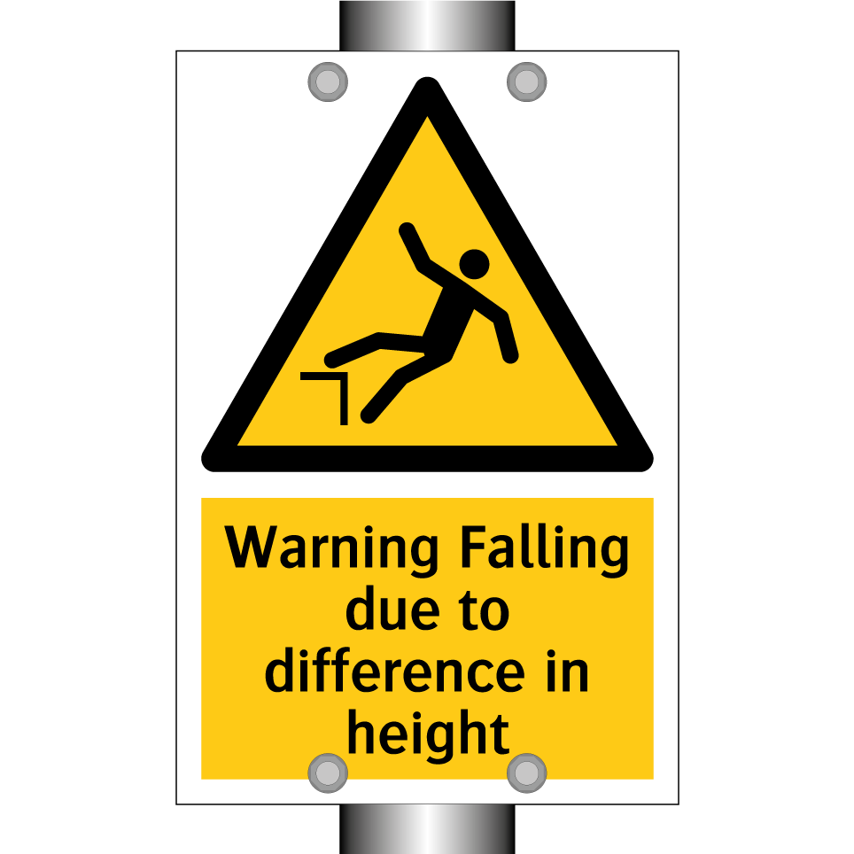 Warning Falling due to difference in height