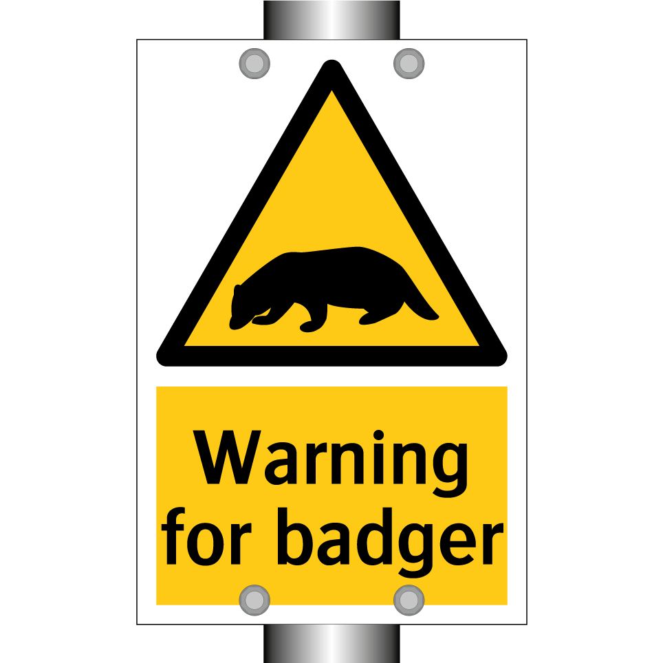 Warning for badger