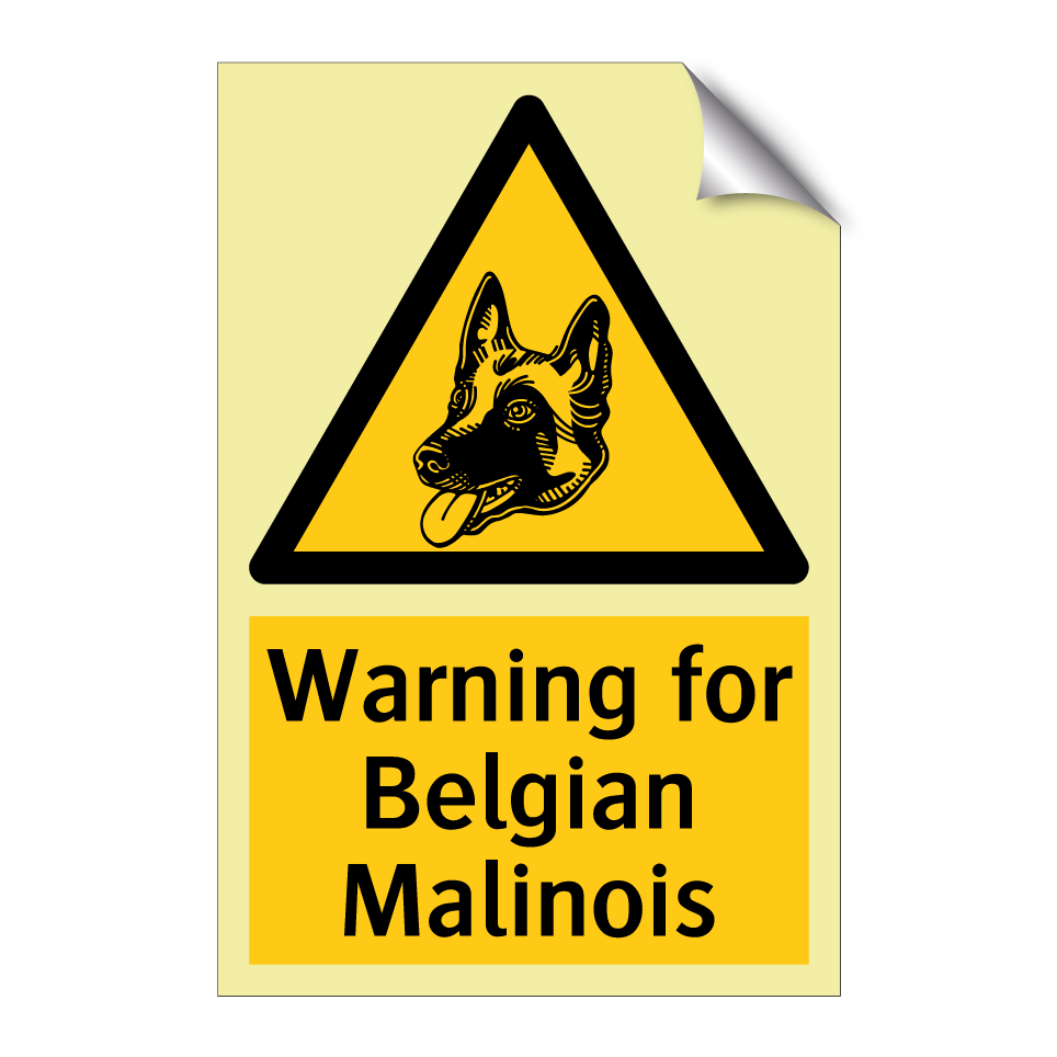 Warning for Belgian Malinois