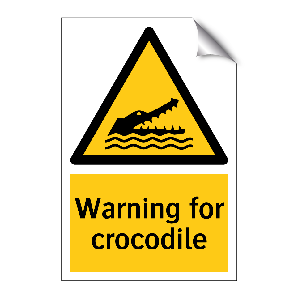 Warning for crocodile