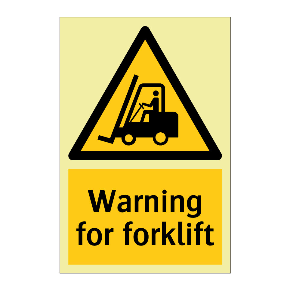Warning for forklift
