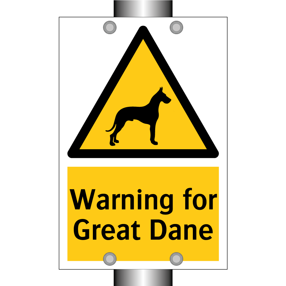 Warning for Great Dane