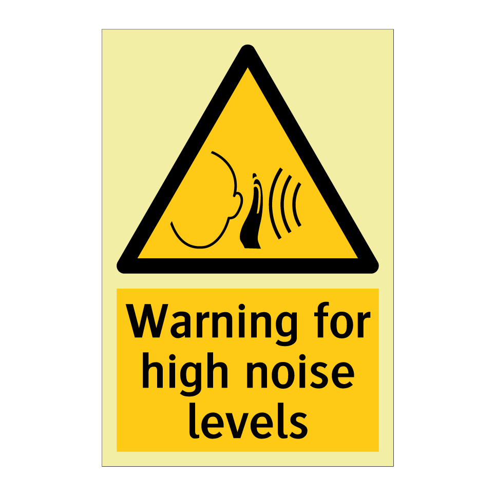 Warning for high noise levels