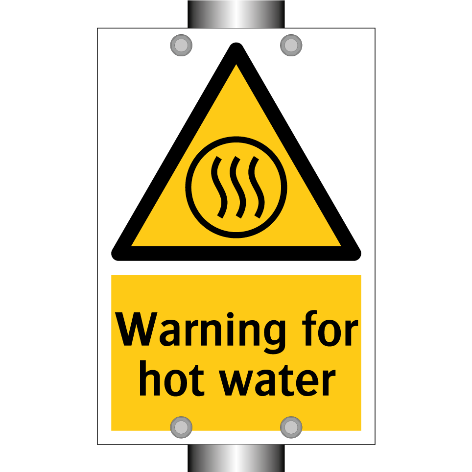 Warning for hot water