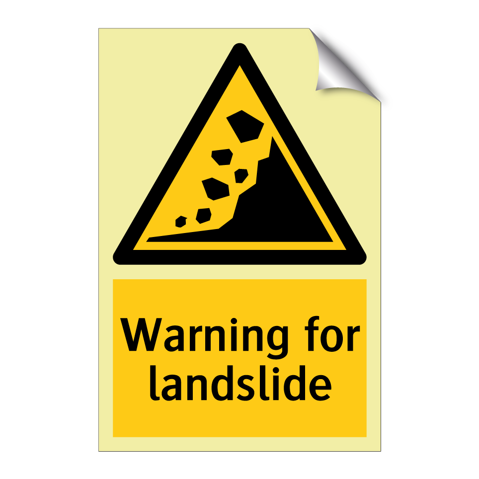 Warning for landslide
