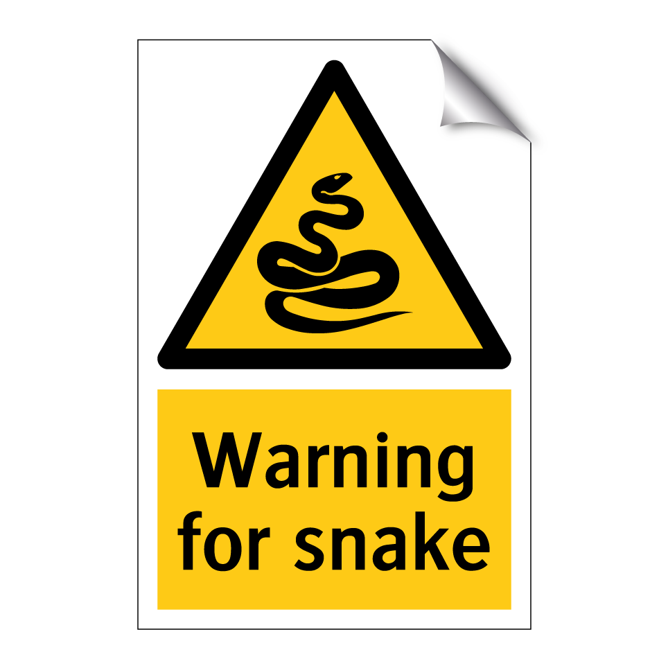 Warning for snake
