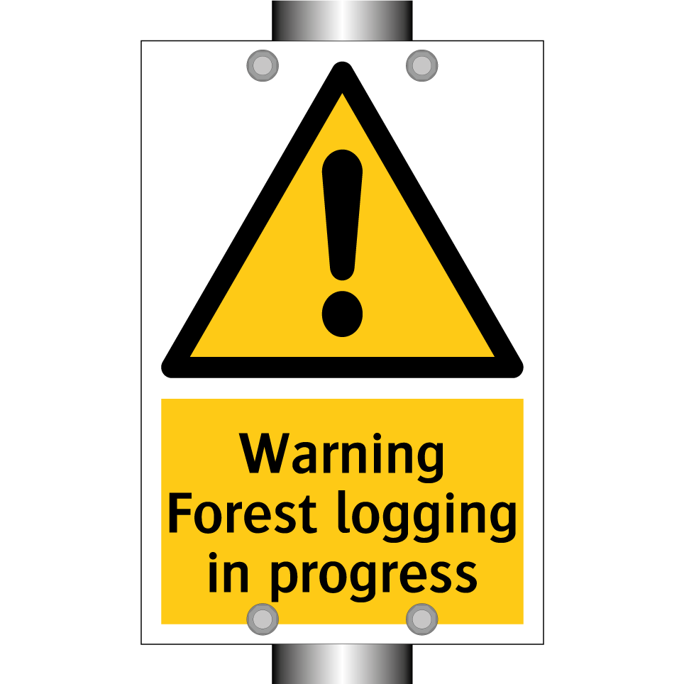 Warning Forest logging in progress