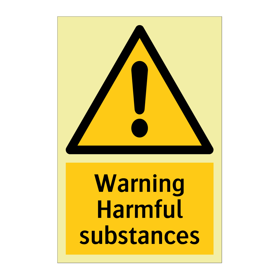 Warning Harmful substances