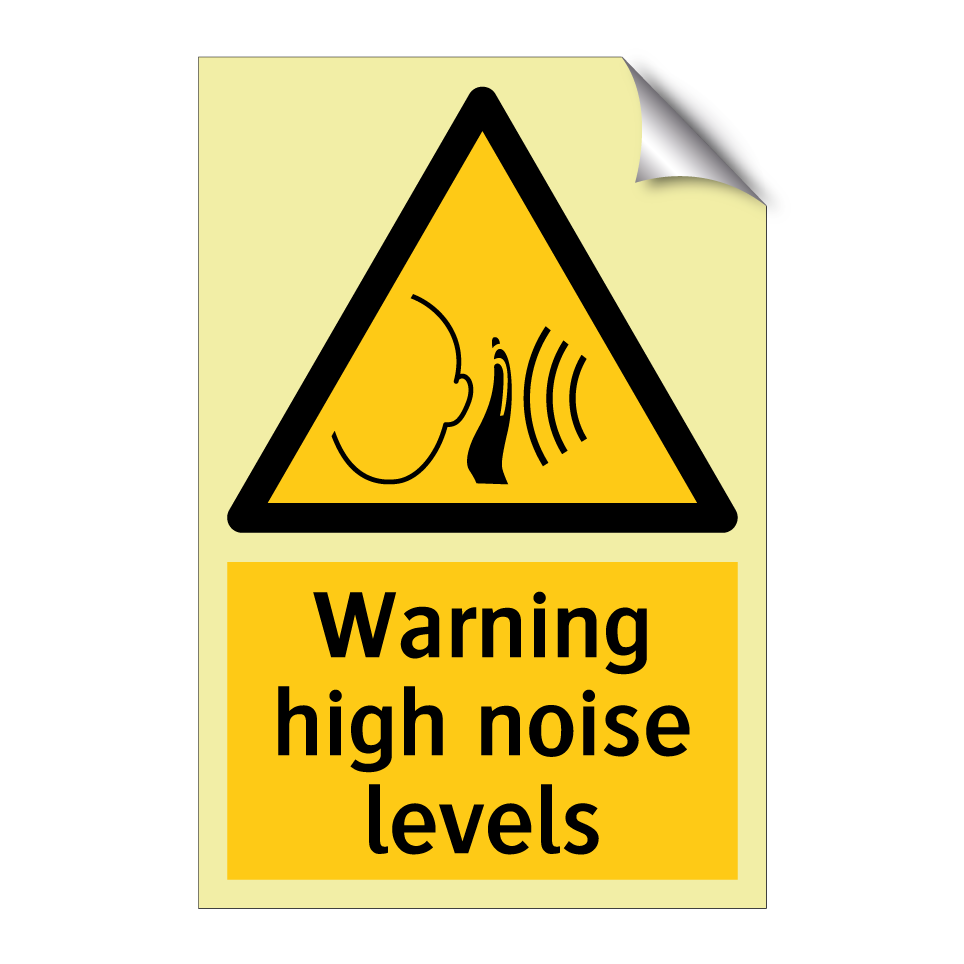 Warning high noise levels