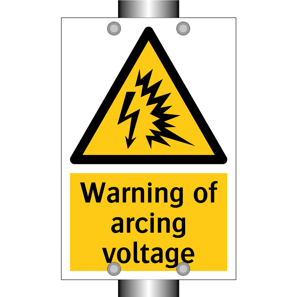 Warning of arcing voltage